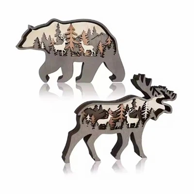 Taidekokoelma Puuveistos Eläimet